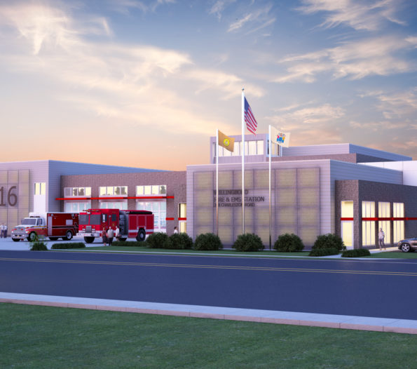 Willingboro Fire and EMS Headquarters Building rendering